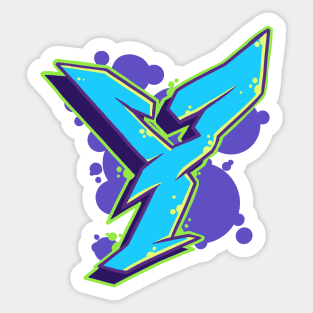 Letter Y -  Graffiti Street Art Style Sticker